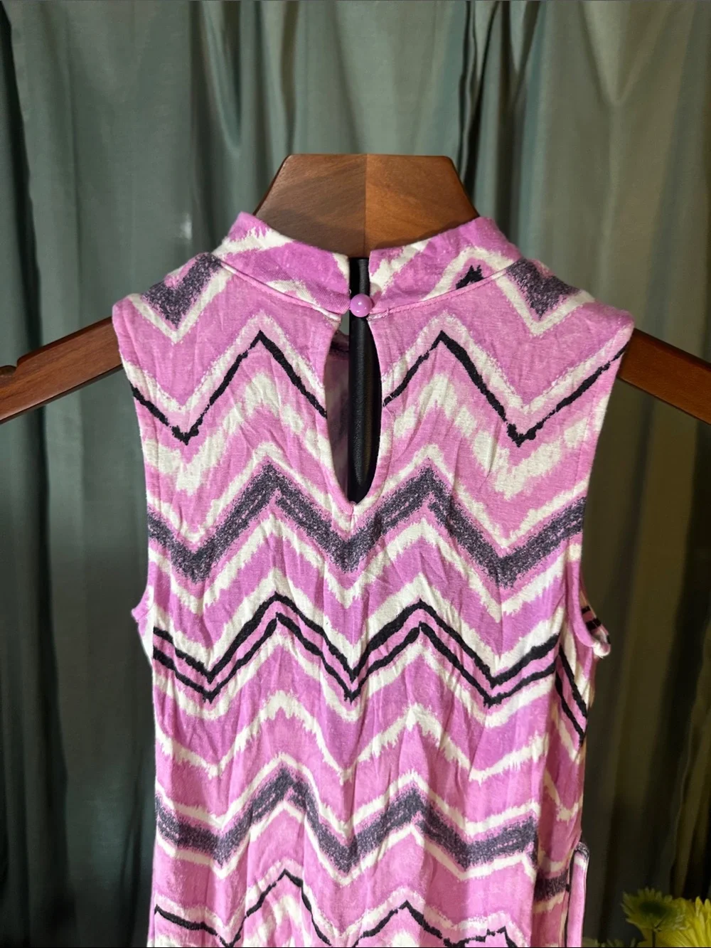 🎉Justice Pink Chevron Mock-Neck Dress B214